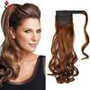 Long Wavy Ponytail Hairpiece Wrap On Clip Hair Extension High Temperature Synthetic Fiber Ponytail Fake Hair