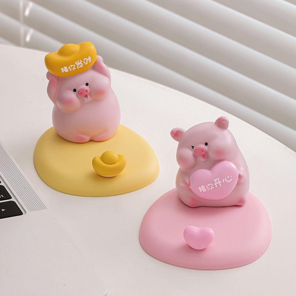 Мультяшная подставка для телефона в форме свиньи, милый держатель для мобильного телефона, милая подставка для телефона в виде свиньи, домашние украшения