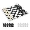 2 in 1 Travel Board Games Set Portable Chess and Checkers Set for Kids and Adults