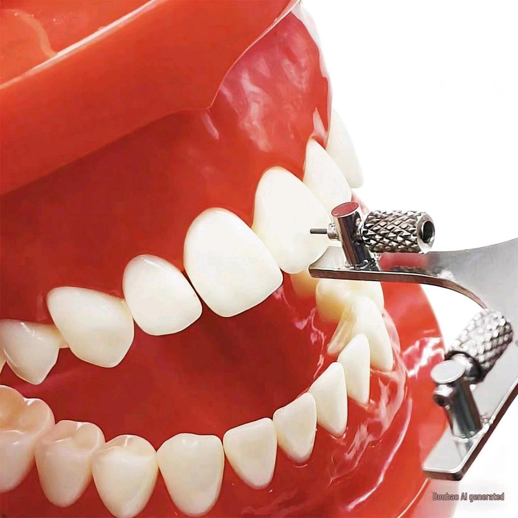 Линейка для измерения высоты брекетов с маркировочным маркером - Нержавеющая сталь