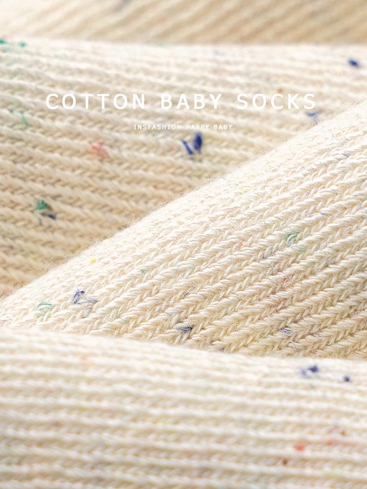 Новорожденная Девочка Гольфы Принцессы с Рюшами до Середины Икры, Хлопок Класса А для 0-3 Лет, Подходят для Весны, Осени, Зимы