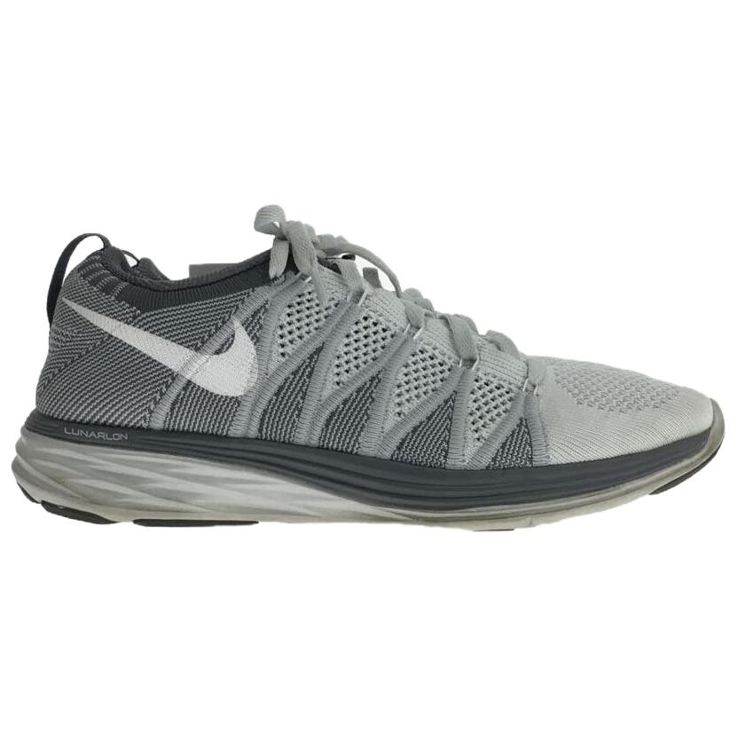 Nike Flyknit Lunar 2 Нескользящие Износостойкие Низкие Беговые Кроссовки Женские Серые 620658-011