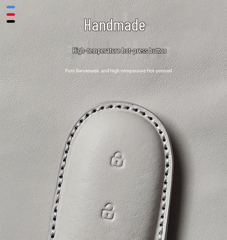 Настоящая кожаная ключница для Ideal i6 L9MAX/L8/L7/L6/ONE/Mega - Премиум с застежкой-ракушкой