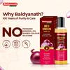 Baidyanath Масло для волос с красным луком 200 мл | Натуральное питание для волос для более сильных, блестящих, гладких волос | Уменьшает выпадение волос и способствует росту