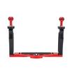 Dual Handle Tray Stabilizer Rig Diving Underwater Camera Housing Case Tray Mount