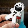 Magnetic Gingerbread Man Bottle Opener Stainless Steel Bottle Opener Fridge Soda Glass Remover Kitchen Metal Beer Bar Tool