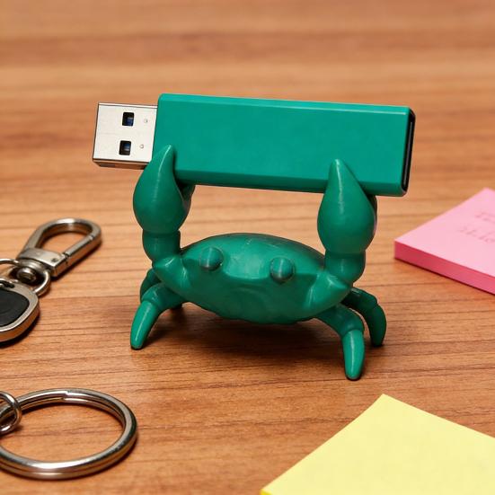 Подставка для ручек в виде краба, милый 3D органайзер для стола для ручек, карандашей, очков, декоративный подарок для детей, взрослых, школьные и офисные принадлежности