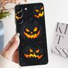 Черный Мягкий Чехол для Телефона для Samsung Galaxy A25 A71 A24 A55 A35 A26 A72 A36 A51 A73 A32 A23 A53 A22 A52 A41 Хэллоуин Тыква