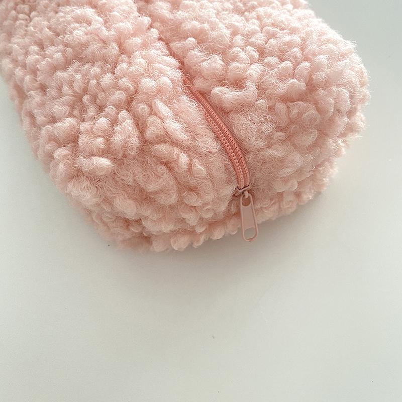 Cashmere Pencil Bag Case For Colored Pencils Plush Pencil Bag Zipper Bag