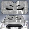 Cool Expression Sun Visor Aluminum Foil Windshield Sunshade with Reflective UV Protection Heat Insulation Foldable Fit