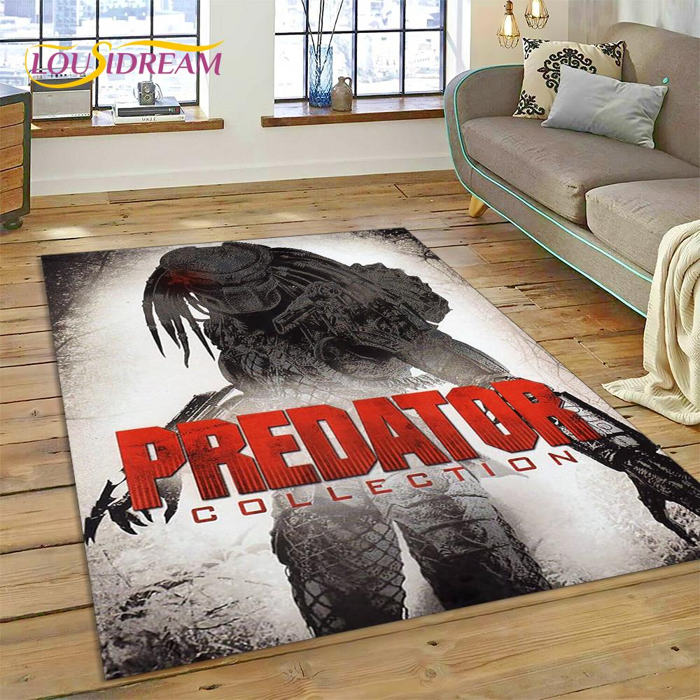 AVP Чужой против. Ковер Predator Game 3D для дома, гостиной, спальни, дивана, прихожей, декора, детский коврик, нескользящий коврик для пола, подарок