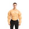 Muscle Man Role Play T-Shirt: Fake Chest & Abs Costume for Boys