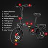 Electric Bike DYU A1F Pro 16" 250W Motor 7.5AH Foldable E-Bike Max Range 60Km Load 120Kg Black