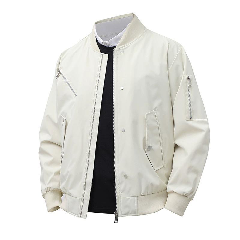 Men's Oversized Jacket with Stand Up Collar, Waterproof and Loose Casual Jacket for Men