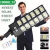 Newest 10000LM Solar Street Lights with Remote Control Motion Sensor Solar Outdoor LED Lamp IP65 Waterproof for Garden Garage