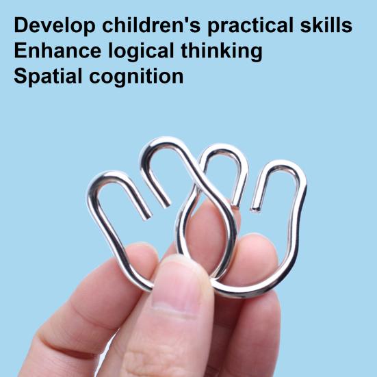 Металлическая головоломка-кольцо из 24/32/40/41 деталей, развивающая логическое мышление, тест на IQ, 3D-головоломка с соединяющимися проволоками, обучающая игра для детей и взрослых.