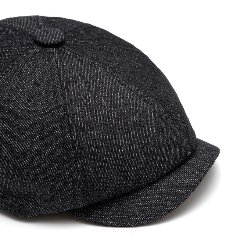 Кепка джинсовая восьмиугольная мужская весна-осень берет кепка кепка художника британская кепка газетчика
