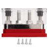 Шина аккумулятора DC12V до 48V 600A Высокий ток M10 4 шпильки Блок распределения питания для автомобиля RV лодки яхты красный