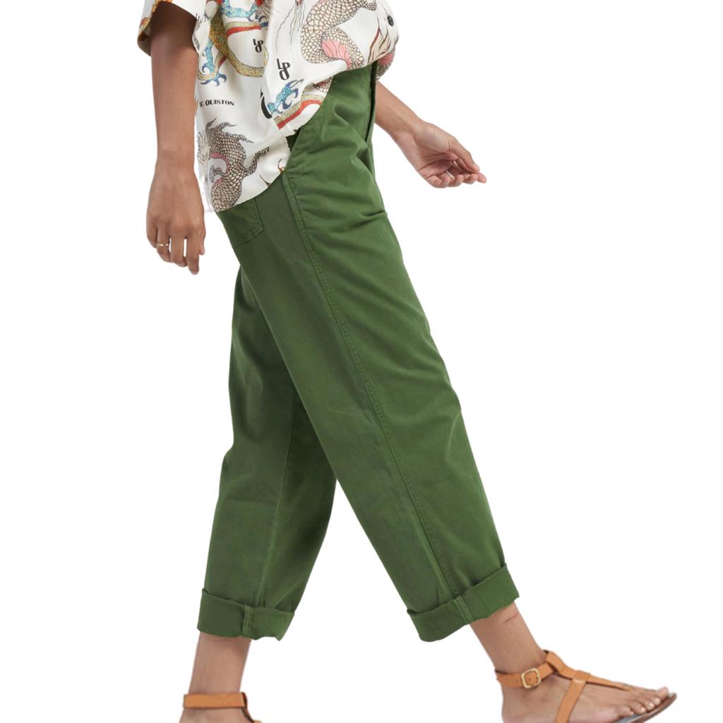 Women's Solid Color Loose Casual Pants With Pockets, Straight Leg Pants Suit Pants