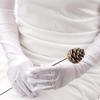 Elbow Stretch Satin Finger Long Gloves Women Flapper Gloves Matching Costume