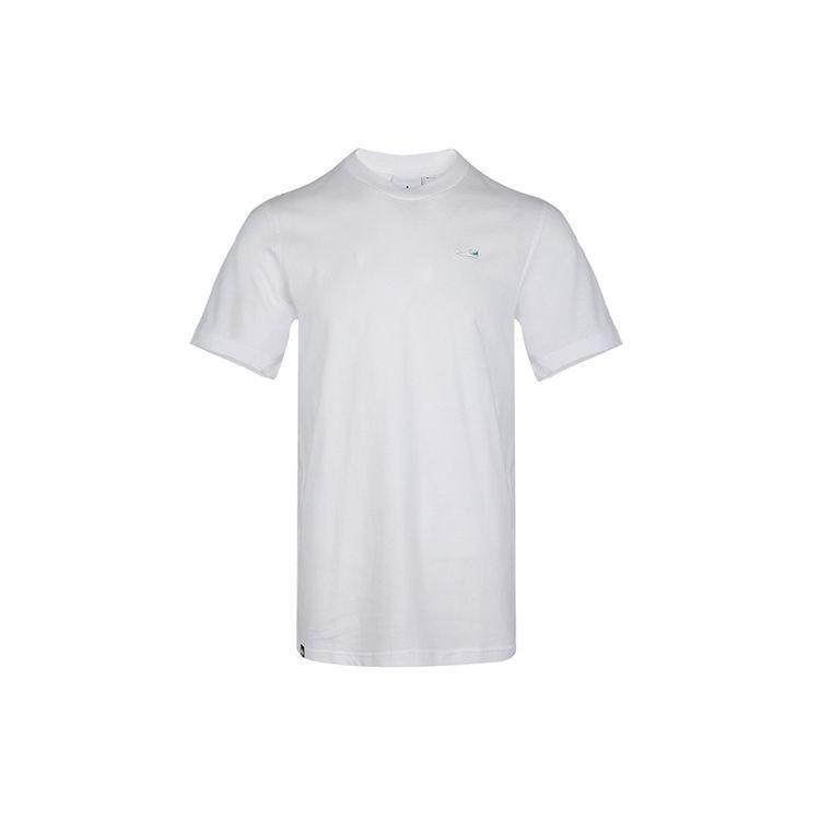 Adidas Футболка с коротким рукавом Originals с вышитым принтом обуви и трилистником, мужская, белая ED6929