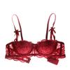 Varsbaby Sexy Lace Bra Half Cup Push Up Underwear Thin Cotton Women Bras