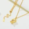 Orstarry S925 Silver Necklace Jewelry Gold Plated Cute Bunny Necklace Paw Print Sausage Dog Necklace For Women Gift