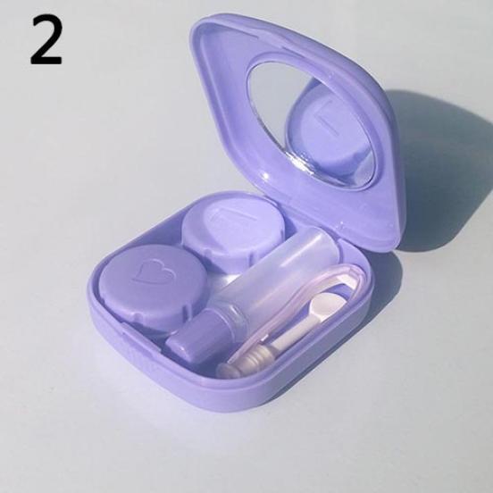 Модный унисекс портативный карманный для мужчин и женщин дорожный зеркальце мини-держатель для переноски комплект футляр для контактных линз