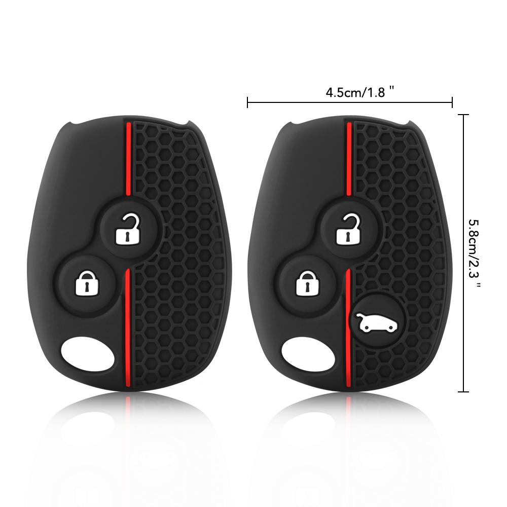 Silicone Car Key Case Cover 2 Buttons For Renault Kangoo DACIA Scenic Megane Sandero Captur Twingo Modus