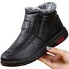 Women's Boots Plush Female Shoes Anti-slip Womens Snow Boot Winter Cotton Leather Shoes Casual Ankle Boots Botas
