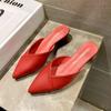 Слайды наружные заостренные носки женские тапочки и сандалии женские туфли на низком каблуке туфли-лодочки корейский стиль eva новинки распродажа цена