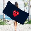 P-Play H-Heart-s Логотип Пляжное полотенце Мультяшное Быстросохнущее Микрофибра Полотенце для ванны для плавания Серфинга Кемпинга Унисекс Праздничное