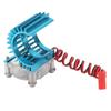 Motor Heatsink with Cooling Fans Blue Housing High Rotation Speed Colorful Lights for Brushless