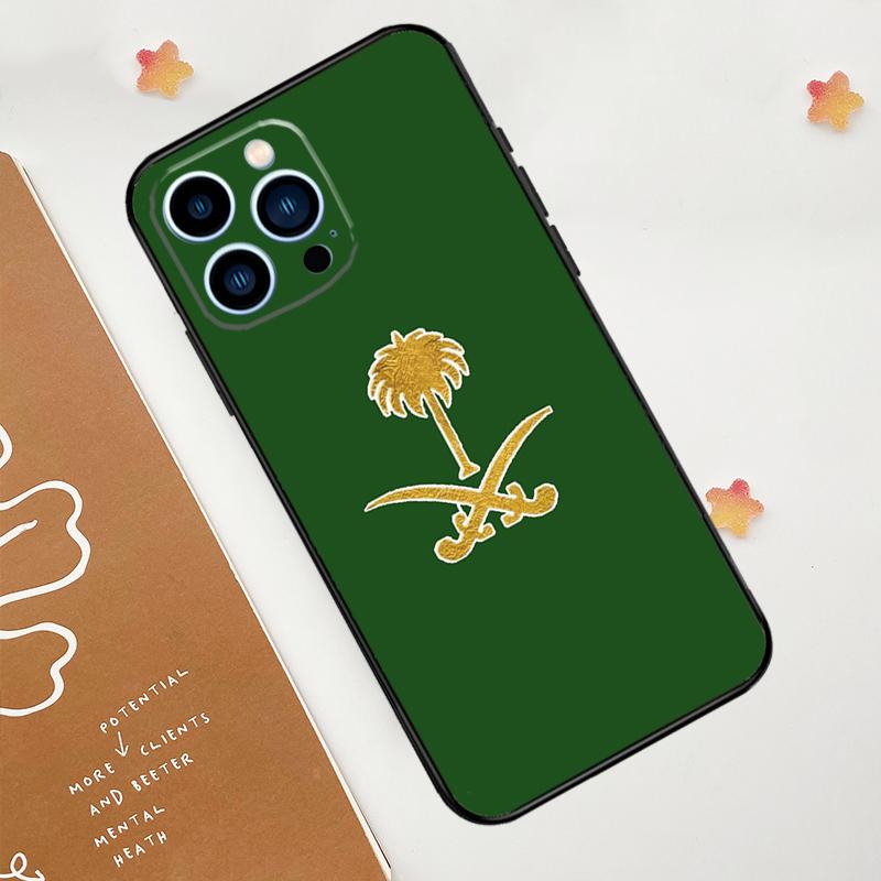 Чехол с флагом Королевства Саудовская Аравия для Apple iPhone 12 13 Mini 11 14 15 16 Pro Max Plus X XR XS Max Coque