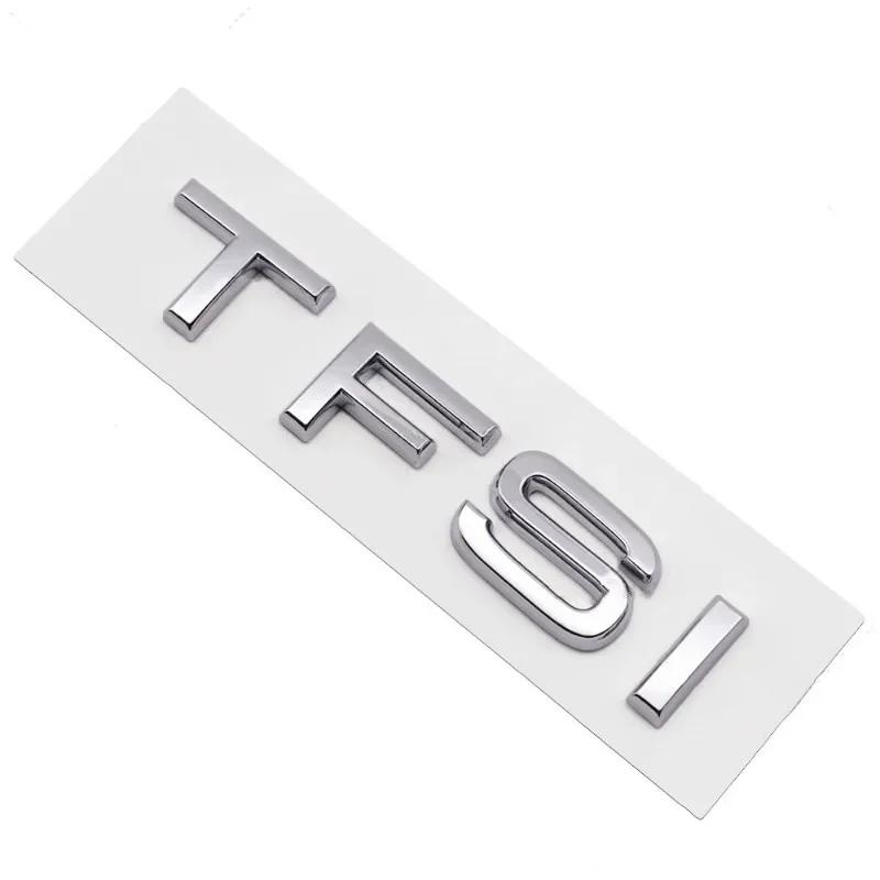3D ABS black TFSI logo letters car trunk emblem badge For Audi A3 A4 A5 A6 A7 A8 Q2 Q3 Q5 Q7 Q8 TFSI sticker accessories