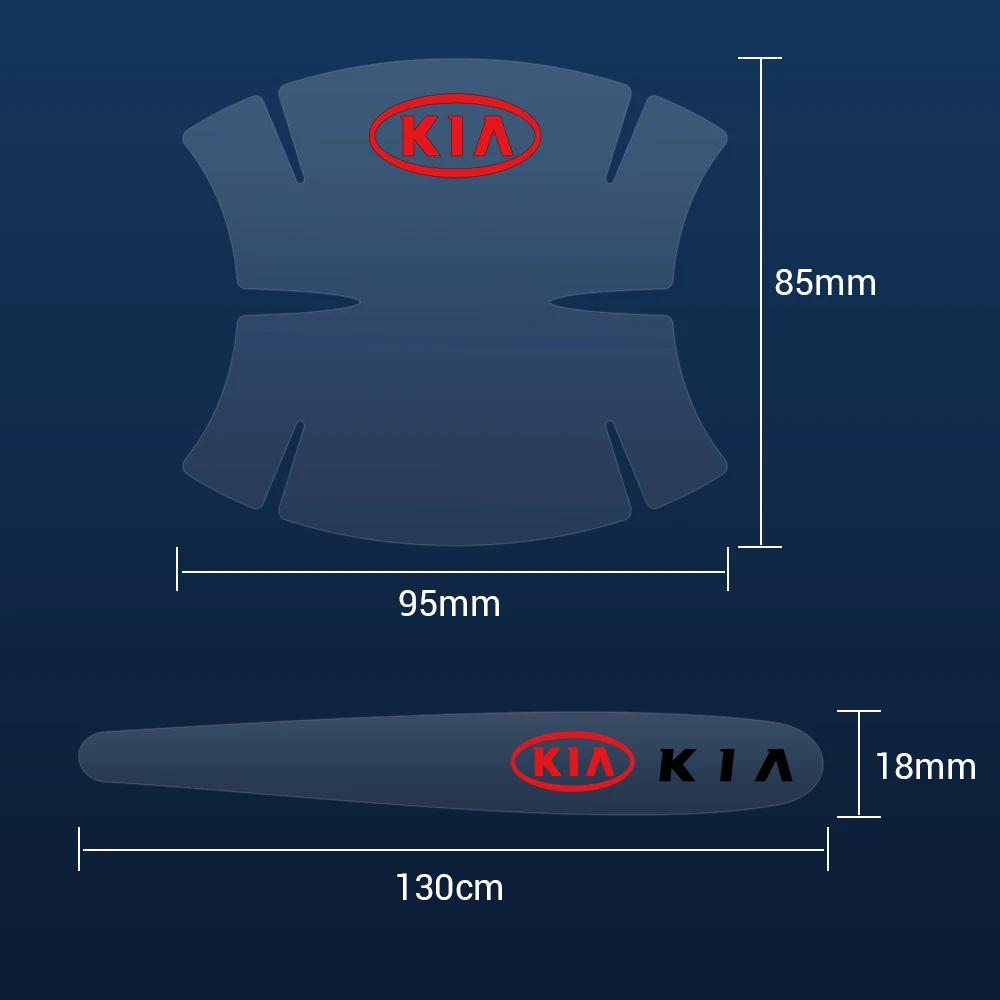 QAXS4 4/8Pcs Transparent Car Door Handle Protective Film Stickers For KIA Sportage Niro Rio Ceed Cerato Soul K6 Sorento Picanto Optima