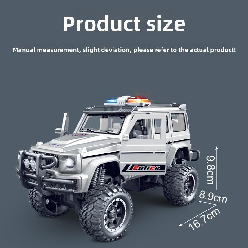 Car Children Police Toy Inertia Car Model With Lighting And Sound Function