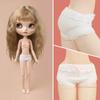 Белое кукольное нижнее белье DIY Леггинсы Штаны Кукольная одежда для Ymy Licca Azones Ob22 24 27 Кукла