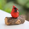 Красная статуэтка птицы, настенная красная статуэтка птицы, декор стола, украшение из смолы для сада, дерева, крыльца, двора, внутренней стены