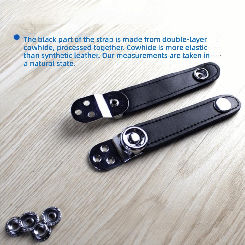 2Pcs PU Leather Accordion Bellows Buckle Double Layer Buckle Bass Accordions  Bass Accordions