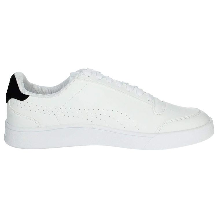 Puma Shuffle Perf Шнуровка Поддержка Баланс Легкие Низкие Кеды для Скейтборда Мужские Кроссовки Белый Черный 380150-01