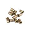 100PCS Set M3 4 5 6 8 Rivet Nut Carbon Steel Flat Head Threaded Rivet Nut Sert Cap Assortment Tool Kits
