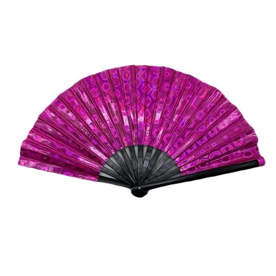 Портативный складной вентилятор, голографический ручной летний охлаждающий вентилятор, украшение, реквизит для танцевальных представлений, аксессуары для костюмов для вечеринок