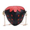 Strawberry Pu Themed Leather Girls Purse Antitheft Shoulder Bag Toddler Gift
