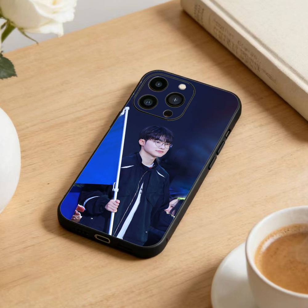 B-Keria Phone Case For iPhone 16,15,14,13,12,17,Pro Max,Plus Silicone Black Case