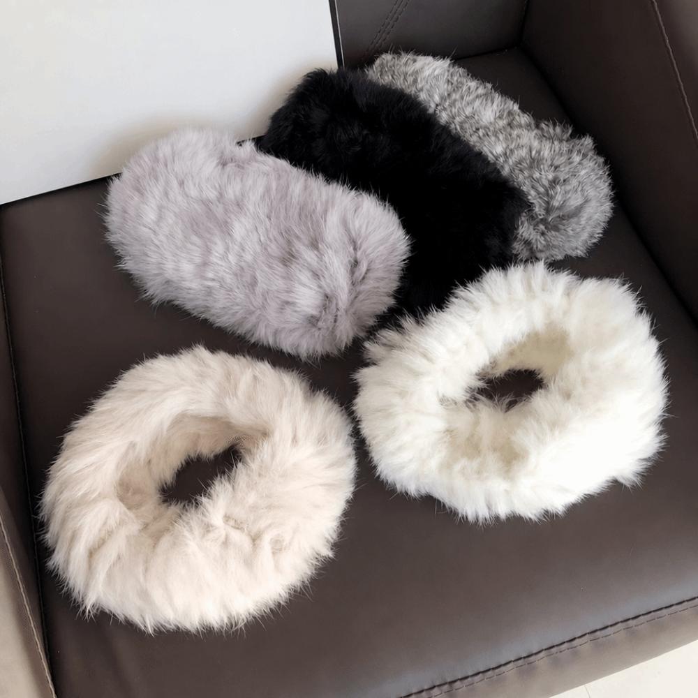 Thick Plush Headbands Soft Plush Knit Headbands Cozy Wide Headbands For Women