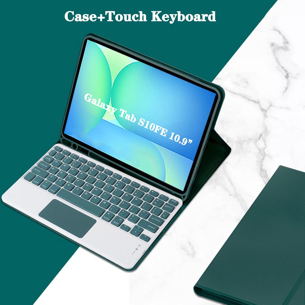 Чехол для Samsung Galaxy Tab S10 FE 10,9 дюйма, Чехол-клавиатура для Samsung Galaxy Tab S10 FE 10,9 дюйма SM-X520/X526/X526B