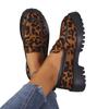 2024 Spring/Autumn New Leopard Pattern British Style Casual Shoes with Versatile Temperament and Suede Women's Style Le Fu Shoes