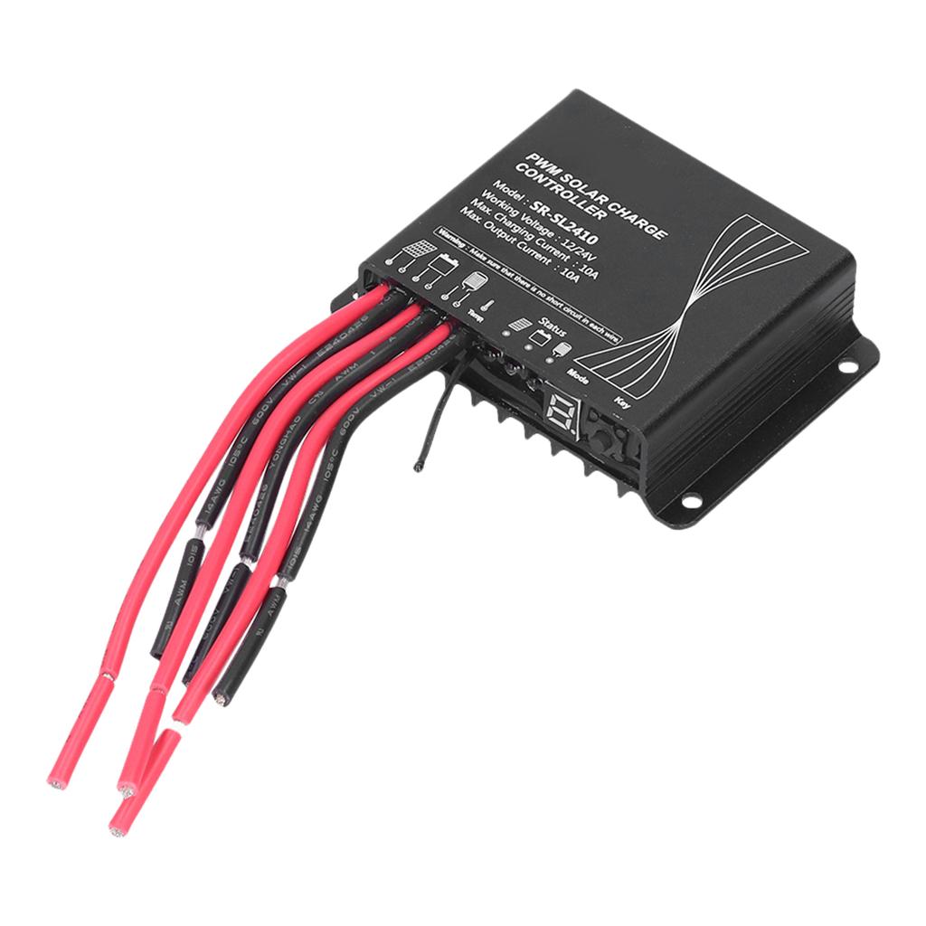 ШИМ Контроллер заряда солнечной батареи 10А Регулятор солнечной панели Водонепроницаемый Контроллер энергии для аксессуаров для автодома