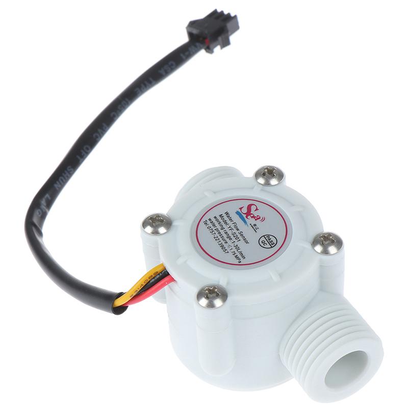 1Pc 1/2'' water flow sensor control effect flowmeter hall 1-30L/min for Arduino